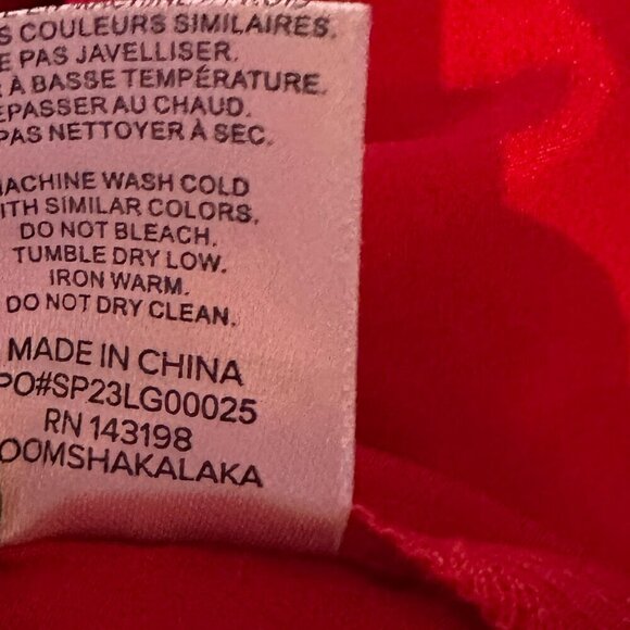 Chubbies Satin Dreamboat Pajama Short Sleeve Shirt Red Pink XL - Picture 3 of 6